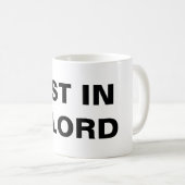 主を信頼す感動的る コーヒーマグカップ (正面右)