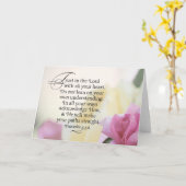 主を信頼せよ カード (黄色い花)