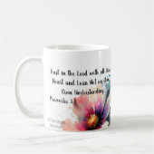 主を信頼せよ。 コーヒーマグカップ (左)