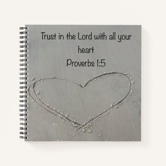 主を信頼せよ ノートブック (正面)