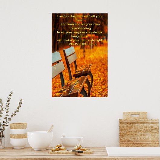 主を信頼せよ ポスター (キッチン)