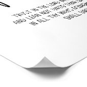 主を信頼せよ、箴言3:5-6 モダン、 ポスター (角)