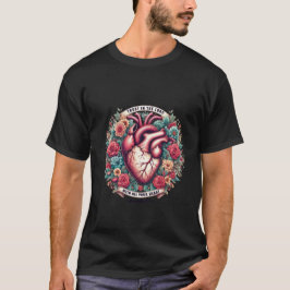 主を信頼せよ | 箴言 3:5 キリスト教のハート Tシャツ