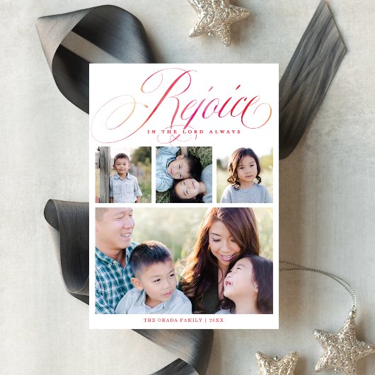 主を喜ぶのは常に宗教的である |クリスマス シーズンカード