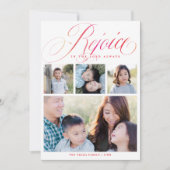 主を喜ぶのは常に宗教的である |クリスマス シーズンカード (正面)