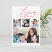 主を喜ぶのは常に宗教的である |クリスマス シーズンカード (スタンド正面)