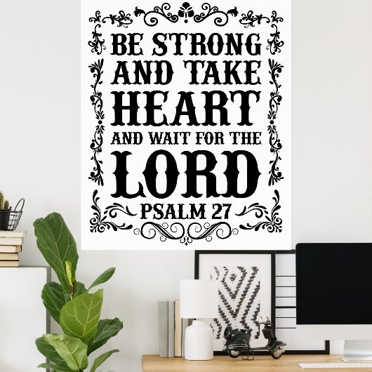 主を待つ ポスター (ホームオフィス)