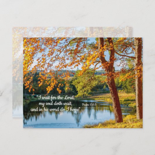 主を待つ、彼の言葉のカードに希望 ポストカード (正面/裏面)