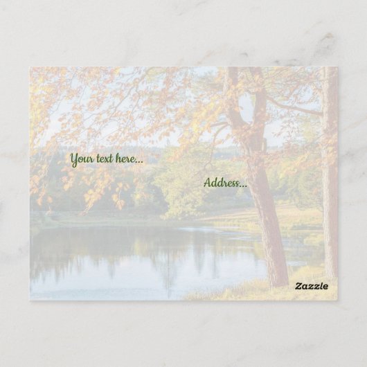 主を待つ、彼の言葉のカードに希望 ポストカード (裏面)