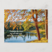 主を待つ、彼の言葉のカードに希望 ポストカード (正面)