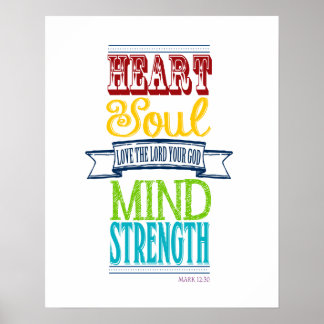 主を愛せよハート ポスター