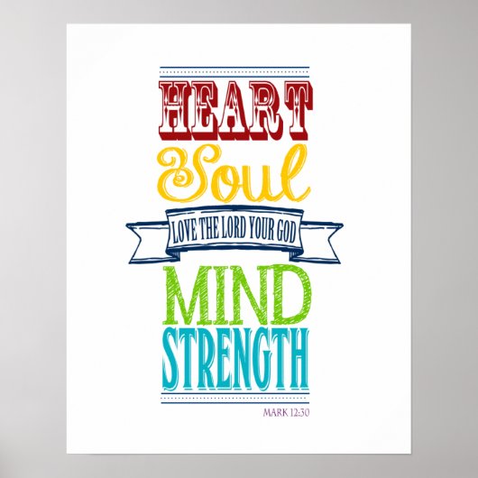 主を愛せよハート ポスター (正面)