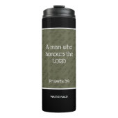 主を敬う父の日パーソナライズされた男 タンブラー (正面)