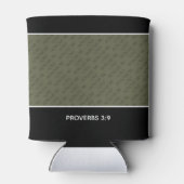 主を敬う父の日パーソナライズされた男 缶クーラー (裏面)