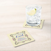 主を楽しんで下さい スクエアペーパーコースター (インサイチュ)