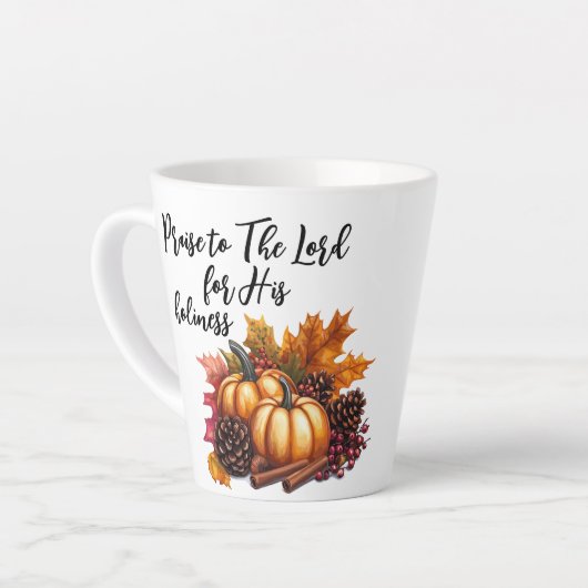 主を褒める カフェラテマグ (左アングル)