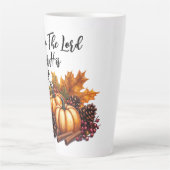 主を褒める カフェラテマグ (正面)