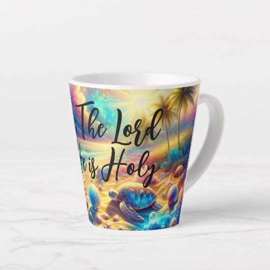 主を褒める カフェラテマグ (右アングル)