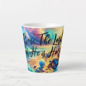 主を褒める カフェラテマグ (正面)