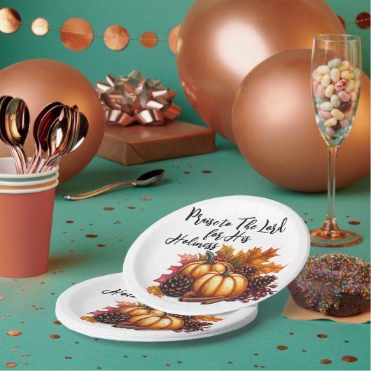 主を褒める ペーパープレート (複数)