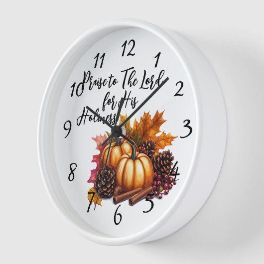 主を褒める 壁時計 (傾斜)