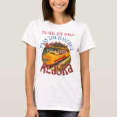 主を賛美するハリバイの魚とチップ Tシャツ (正面)