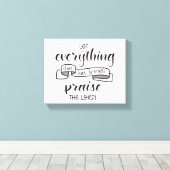 主を賛美する キャンバスプリント (インサイチュ (ウッドフロア))