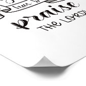 主を賛美する ポスター (角)