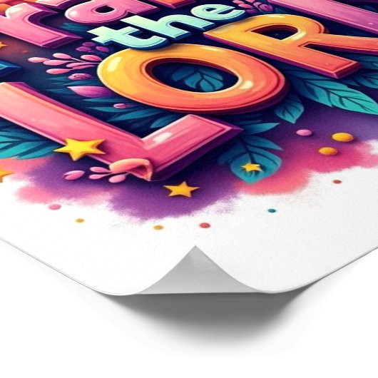 主を賛美する ポスター (角)