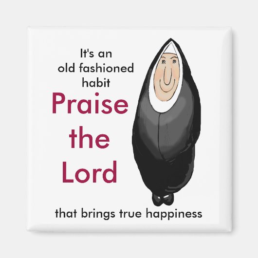 主を賛美する マグネット (正面)