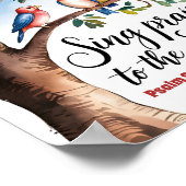 主を賛美せよ キリスト教の幼児向け讃美歌 ポスター (角)