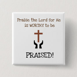 主を賞賛して下さいButton 缶バッジ