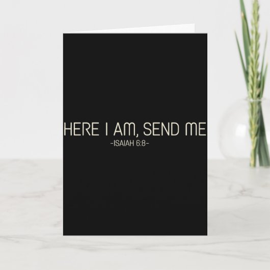 主を送れ 私を カード (正面)