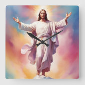 主イエスの日 スクエア壁時計 (正面)