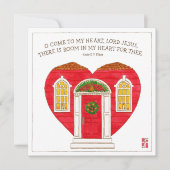 主イエスよ、私の心に来てください。 シーズンカード (正面)