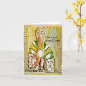 主イエスキリストのカード カード (黄色い花)