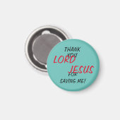 「主イエス様に感謝救する！」 マグネット (正面/裏面)