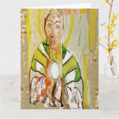 主イエス・キリスト カード (黄色い花)
