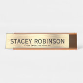 主エレガント務官 デスクネームプレート (正面)