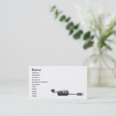 主オンラインコミュニケーション 名刺 (スタンド正面)