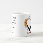 主カスタムに対する聖書の聖句 コーヒーマグカップ (中央)