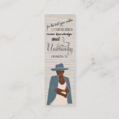 主キリスト教のテーマのブックマークで成長 スキニー名刺 (裏面)