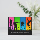 主キリスト教の葉書ネヘミヤの喜び8:10 ポストカード (スタンド正面)