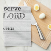 主キリスト教信者に仕え素朴る キッチンタオル (四つ折り)