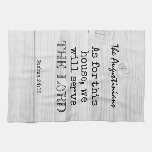 主キリスト教信者に仕え素朴る キッチンタオル (横)