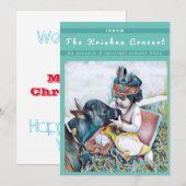 主クリシュナコンサート ISKON シーズンカード (正面/裏面)