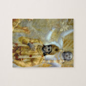 主クリシュナヒンドゥー神ハレクリシュナ ジグソーパズル (横)