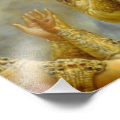 主クリシュナヒンドゥー神ハレクリシュナ フォトプリント            (角)