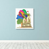 主クリシュナ キャンバスプリント (インサイチュ (ウッドフロア))