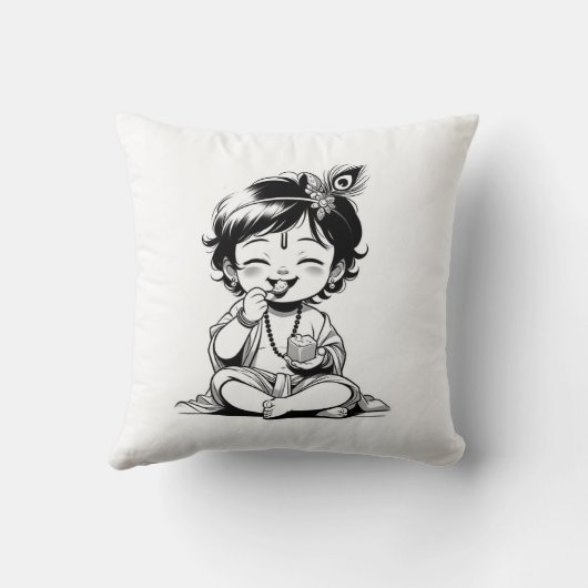 主クリシュナ クッション (裏面)